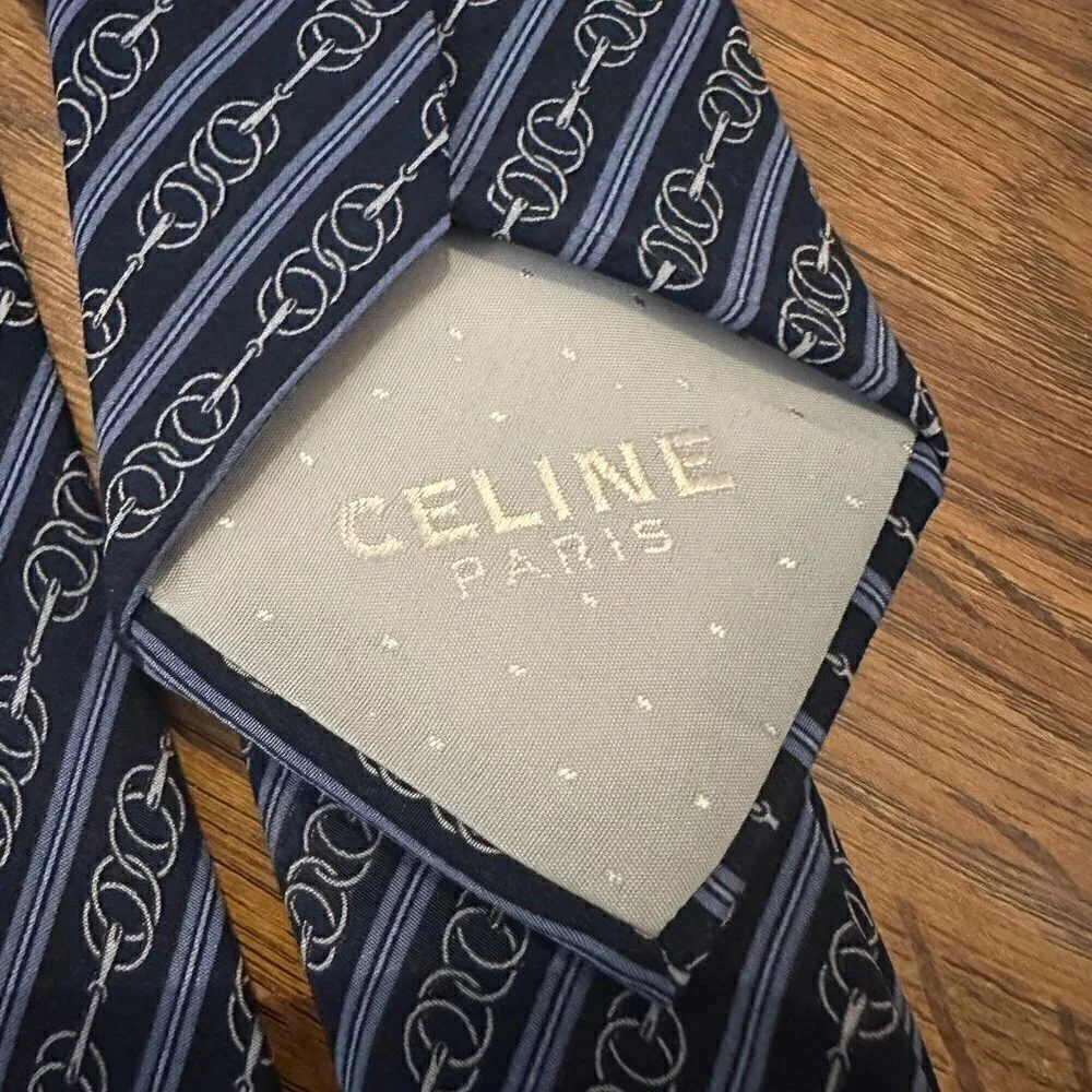 Vintage Celine Paris silk tie